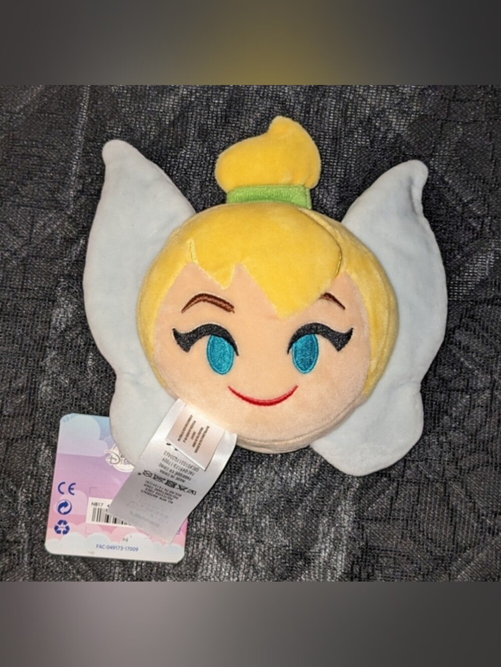 Tinkerbell Reversible Double-Sided Disney Emoji Plush